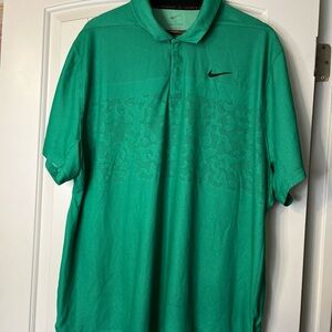 Nike Dri-FIT ADV Tiger Woods Collection Golf Polo Shirt Green Mens XXL